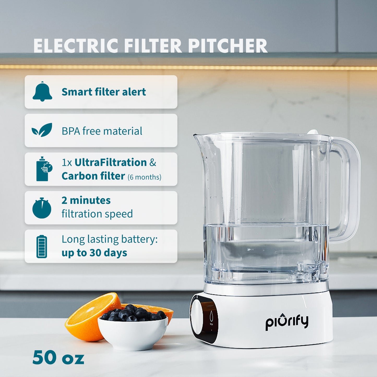 ALCHEMY® Automatic Water Filter Pitcher