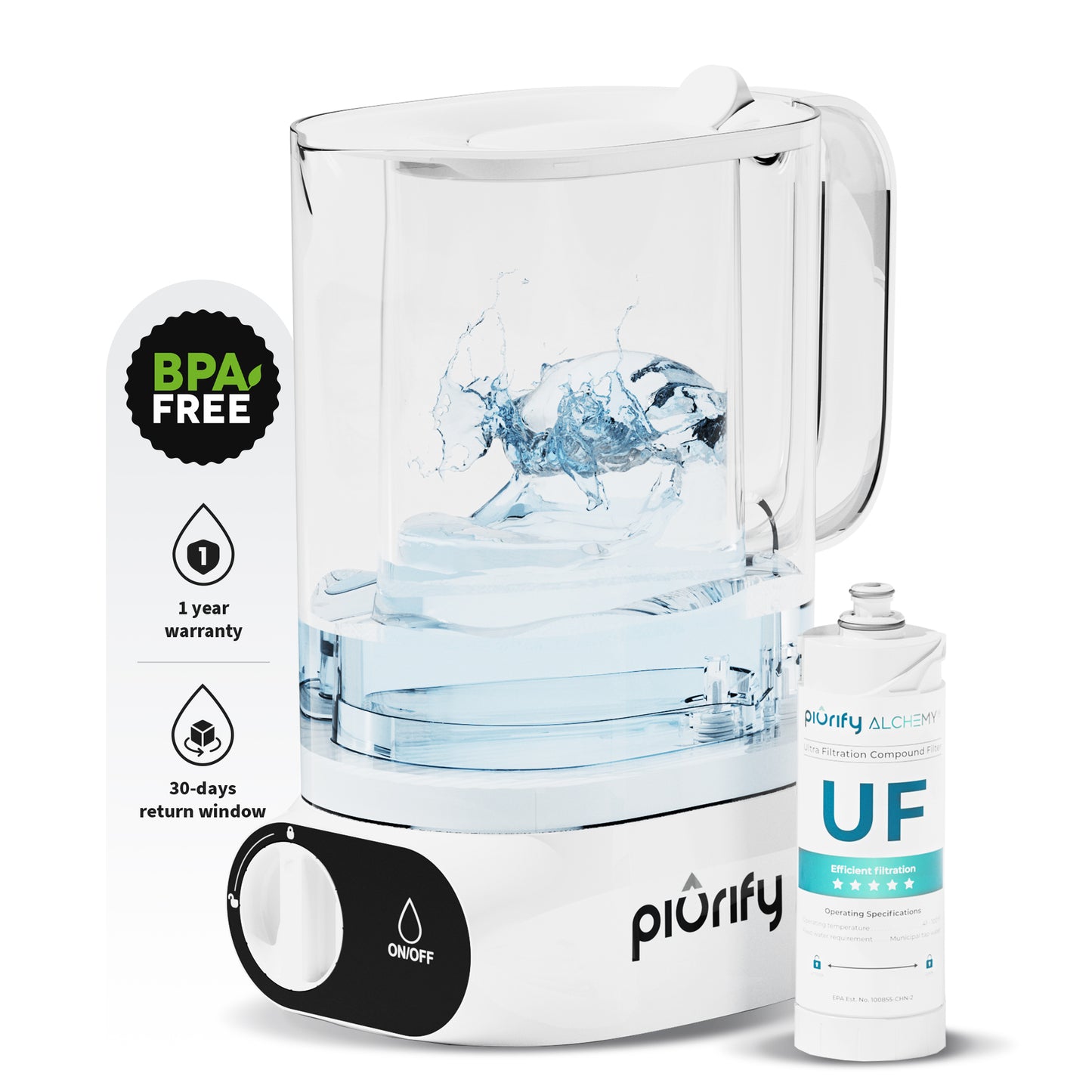 ALCHEMY® Automatic Water Filter Pitcher