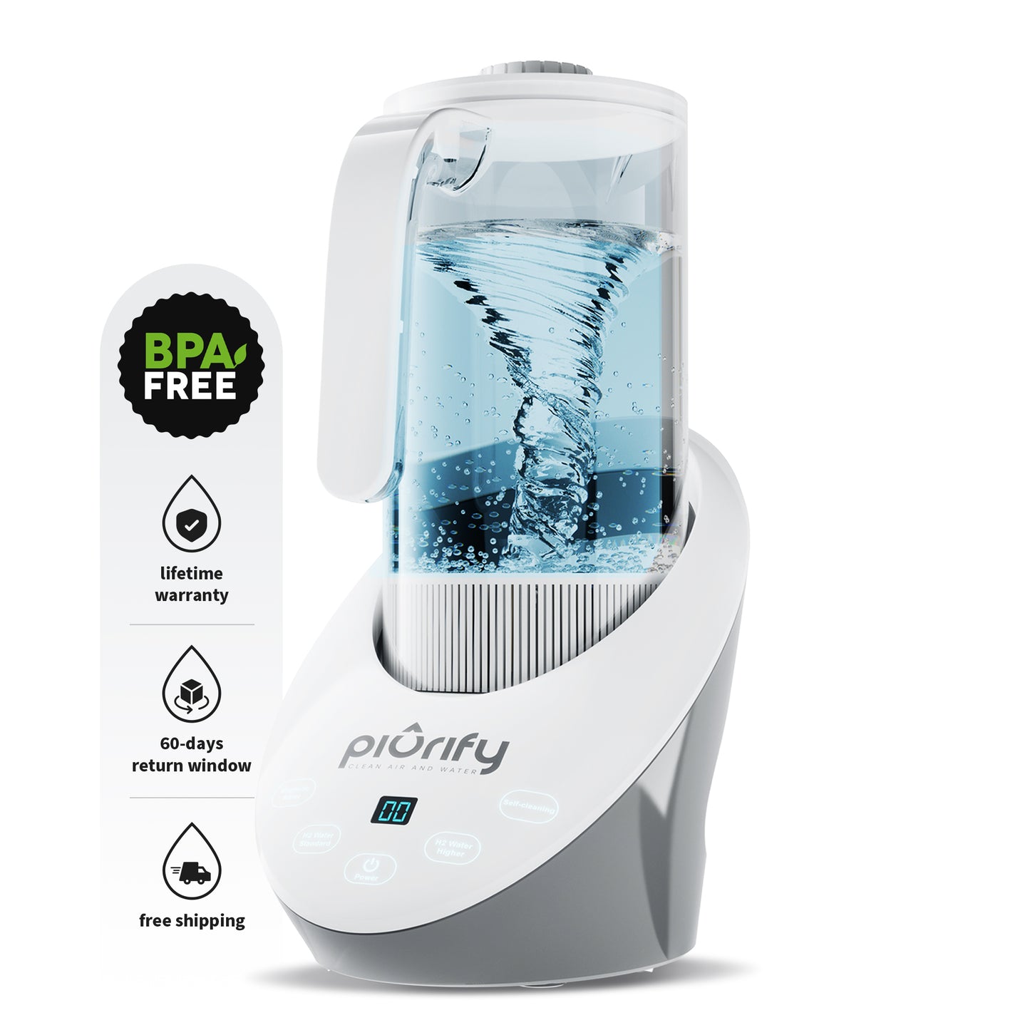 PIURIFY Water Hydrogenator® Pitcher